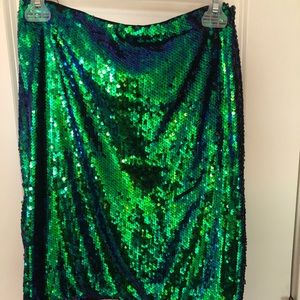 Mermaid Sequin mini skirt